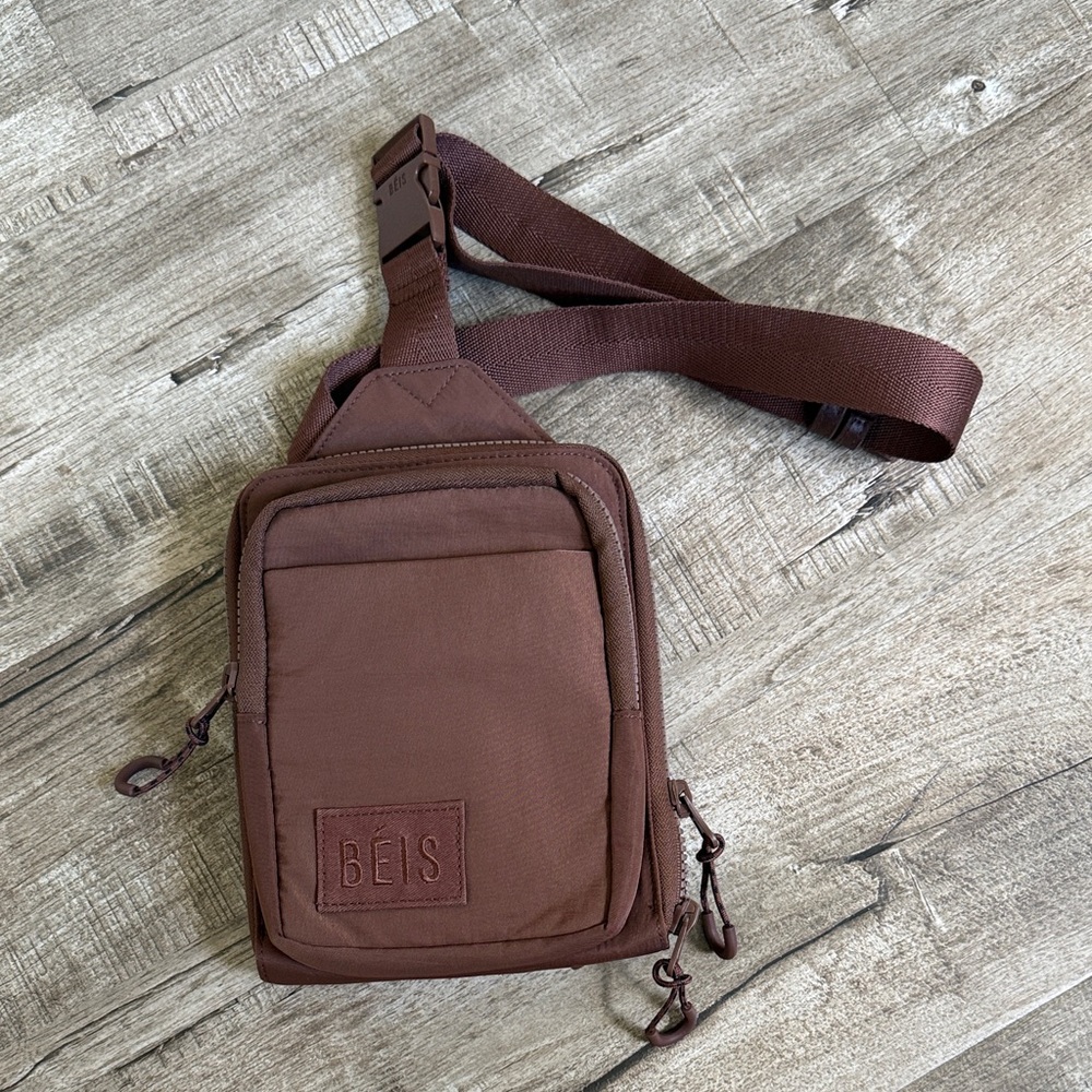 BEIS Brown Crossbody Bag NWT